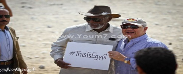 وزير السياحة ومورجان فريمان يدشنان هاشتاج “هى دى مصر”لدعم السياحة