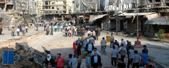 الدفعة الاولى من سكان مدينة تدمر السورية يعودون الى منازلهم السبت