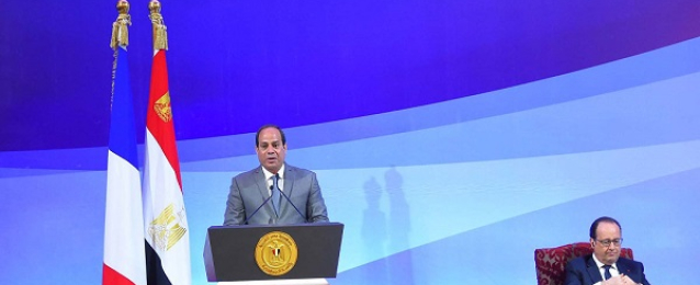 بالفيديو.. نص كلمة الرئيس السيسي في منتدى الأعمال المصري – الفرنسي