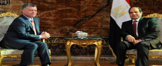 جلسة مباحثات بين الرئيس السيسي وملك الأردن لدفع العلاقات وبحث قضايا المنطقة