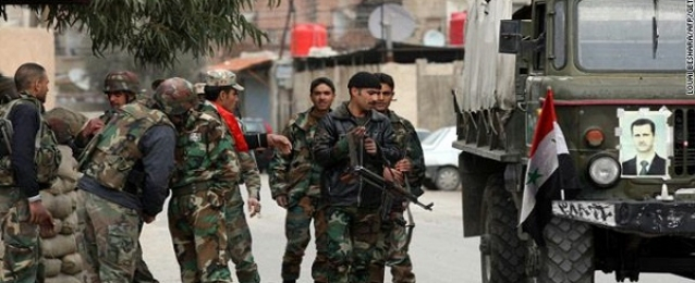 الجيش السورى يقصف مناطق للمعارضة بمحيط دمشق بعد هدنة بوساطة روسية