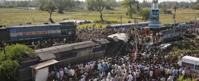 ارتفاع عدد القتلى فى حادث قطار الهند إلى 32 و اكثر من 50 مصابا