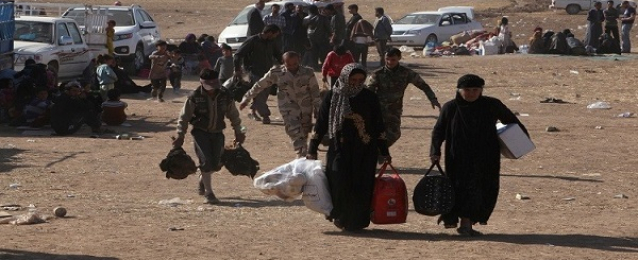 نزوح 13 ألف عراقي من الموصل جراء المعارك ضد “داعش”