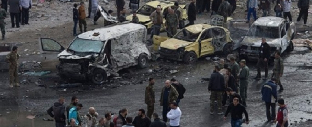 42 قتيلاً بينهم ضباط كبار بهجومين انتحاريين فى حمص .. وجبهة النصرة تتبنى المسئولية