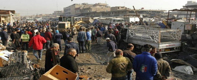 11 قتيلا على الأقل بتفجير انتحاري في سوق جنوب بغداد