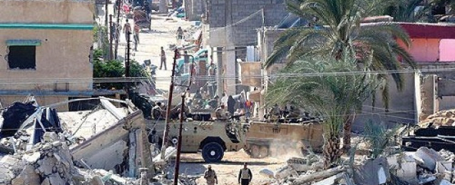 إعانات عاجلة للمبانى المضارة بسبب الحرب على الإرهاب بشمال سيناء