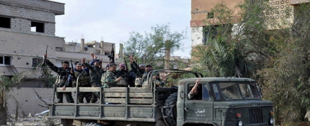 الجيش السورى يسطر بالكامل على مدينة السخنة ويطرد داعش من آخر معاقله بمحافظة حمص