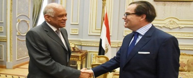 عبد العال يلتقي سفير فرنسا الجديد بالقاهرة