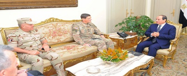 #الرئيس يؤكد أهمية العلاقات العسكرية بين مصر والولايات المتحدة
