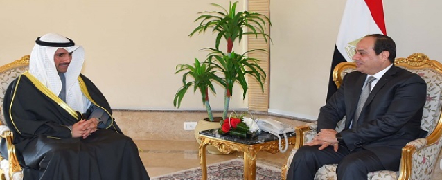 الرئيس يستقبل رئيس مجلس الأمة الكويتي