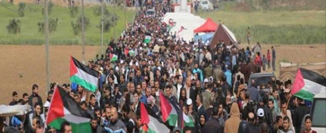 109 مصابين فلسطينيين في نهاية الجمعة التاسعة لمسيرة العودة