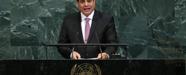 الرئيس السيسي يلقي بيان مصر أمام الجلسة العامة للأمم المتحدة