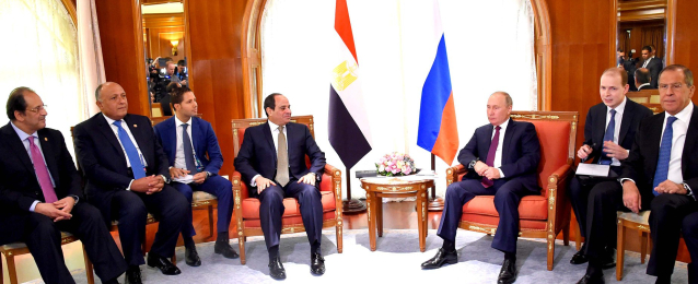 انطلاق القمة المصرية الروسية بين الرئيسين السيسي وبوتين