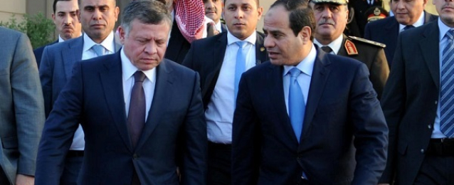 الرئيس السيسي يعزي العاهل الأردني في ضحايا “البحر الميت”