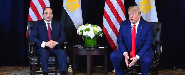 خلال لقائه ترامب .. السيسى يؤكد حرص مصر على تعزيز وتدعيم علاقات الشراكة المتميزة مع الولايات المتحدة
