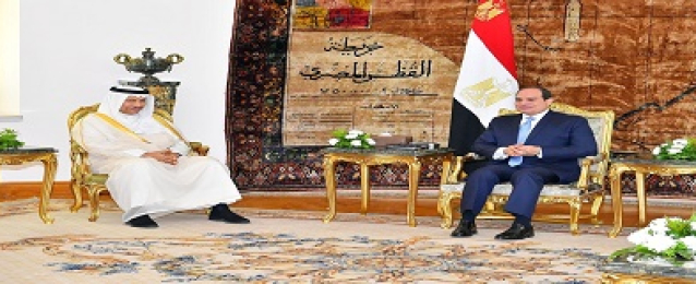الرئيس السيسي يستقبل رئيس مجلس الوزراء الكويتي