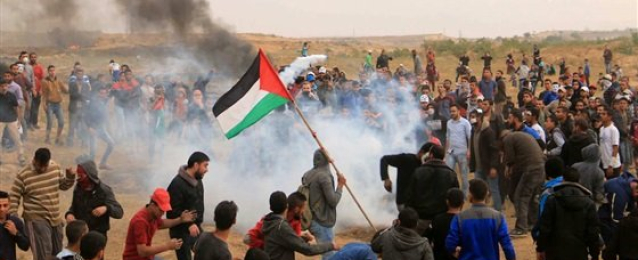 إصابة 50 فلسطينياً في مواجهات مع الاحتلال الإسرائيلي شرق قطاع غزة