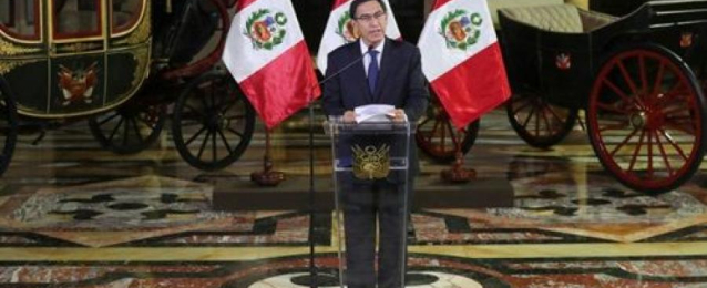 رئيس بيرو يحل البرلمان ويدعو إلى انتخابات مبكرة