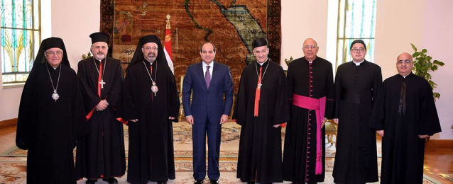 الرئيس يستقبل بطريرك الاسكندرية للاقباط الكاثوليك