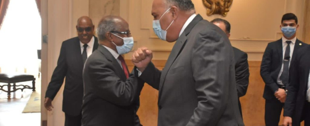 شكري يبحث مع نظيره الإريتري ومستشار الرئيس سبل تعزيز العلاقات الثنائية