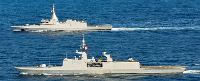 القوات البحرية المصرية والفرنسية تنفذان تدريبا فى نطاق الأسطول الشمالي