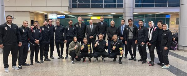 الشباب والرياضة : استقبال رسمي لبعثة الجودو بمطار القاهرة
