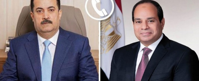 رئيس الوزراء العراقي يهنئ الرئيس السيسي هاتفيا بمناسبة حلول شهر رمضان المعظم