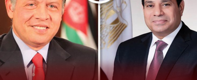 الرئيس السيسى وعاهل الأردن يتبادلان التهنئة بعيد الفطر المبارك