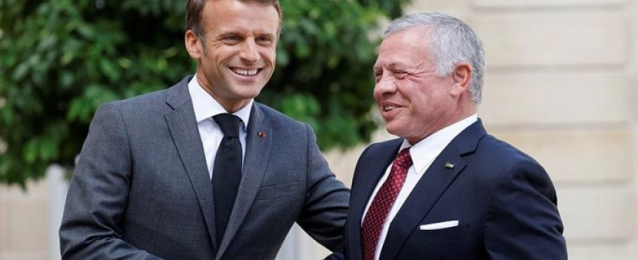العاهل الأردني للرئيس الفرنسي: يجب تكثيف الجهود لخفض التصعيد في المنطقة