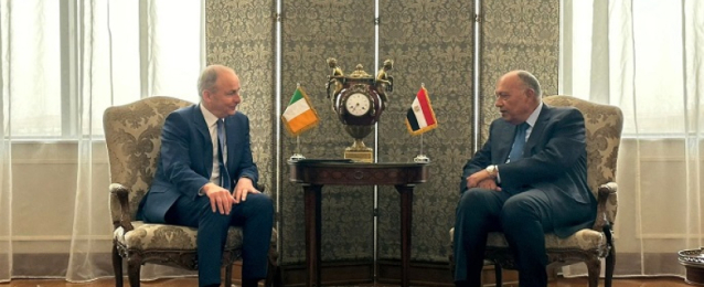 بالصور.. وزير الخارجية يعقد جلسة مباحثات مع نظيره الأيرلندي حول العلاقات الثنائية والحرب في غزة